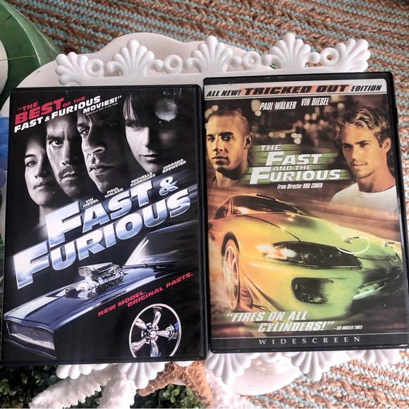 Fast And The Furious Lot Paul Walker Vin Diesel DVD Movies - Picture 2 of 6